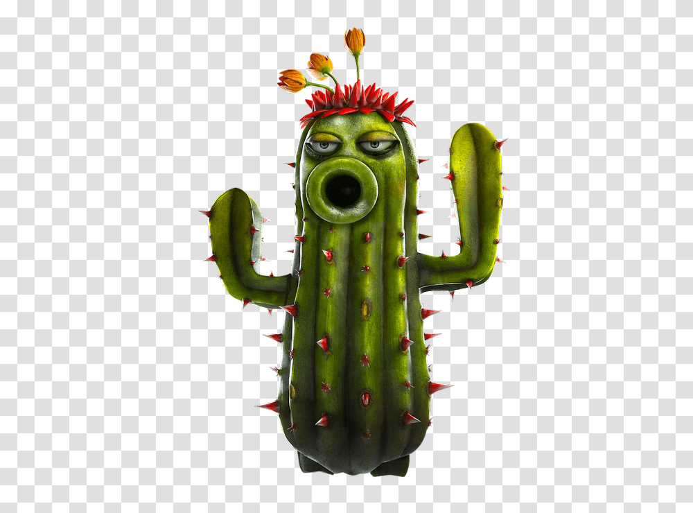 2 Plants Vs Zombies Garden Warfare Image, Game, Cactus, Toy Transparent Png