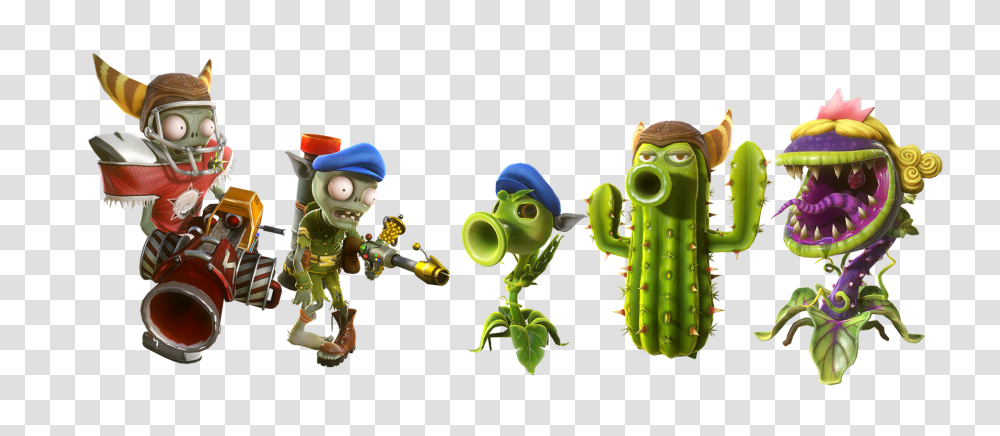2 Plants Vs Zombies Garden Warfare Picture, Game, Toy, Cactus Transparent Png