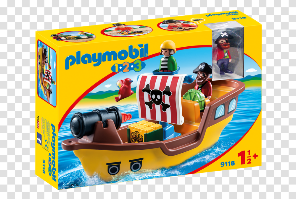 2 Playmobil Pirate Ship Toys, Helmet, Person, Vacation, Advertisement Transparent Png