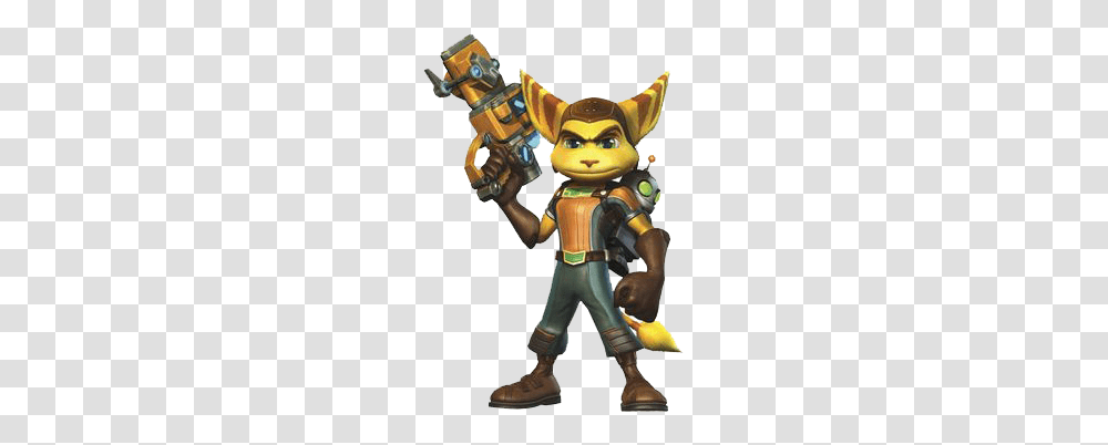 2 Ratchet Clank Image, Figurine, Person, Human, Toy Transparent Png