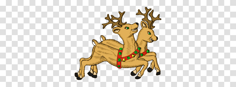 2 Reindeer Image, Animal, Mammal, Wildlife, Outdoors Transparent Png