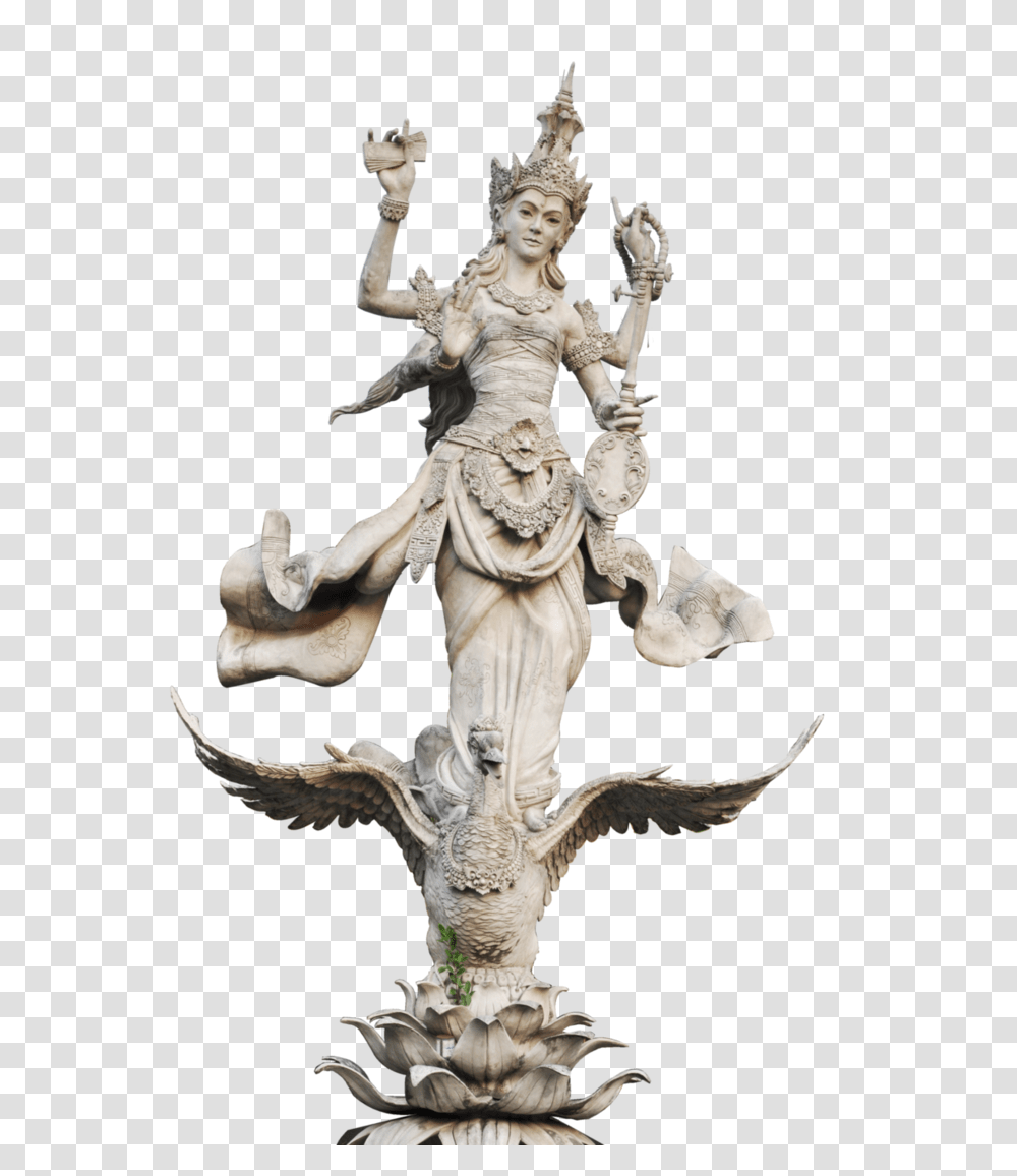 2 Saraswati, Religion, Sculpture, Statue Transparent Png