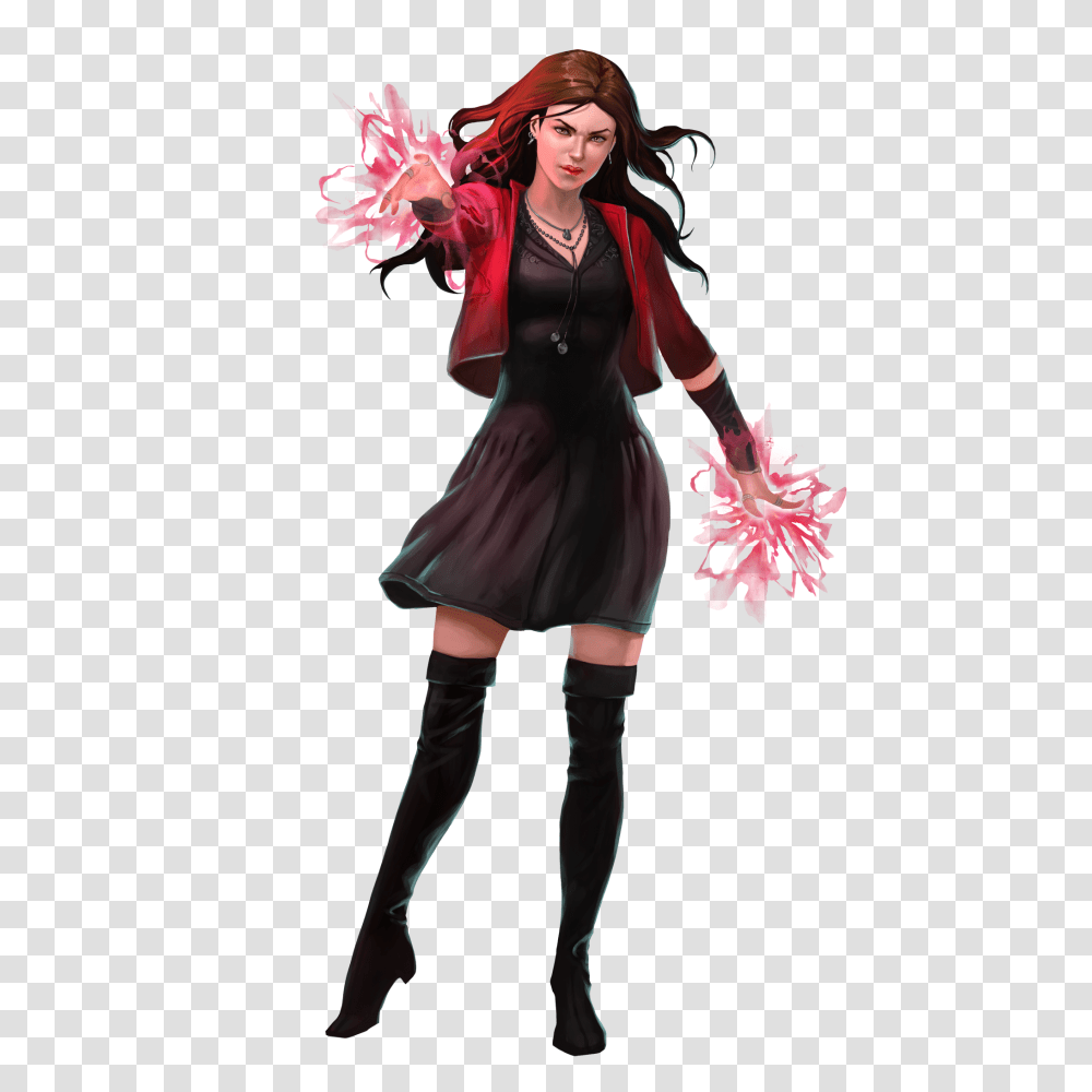 2 Scarlet Witch Clipart, Character, Person Transparent Png