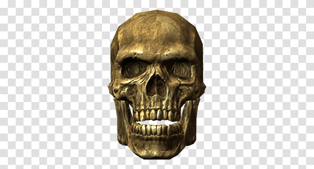 2 Skeleton Head, Fantasy, Bronze, Alien Transparent Png