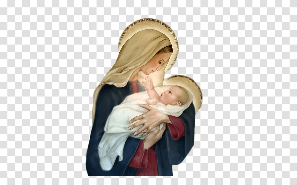 2 St. Mary Pic, Religion, Person, Newborn Transparent Png