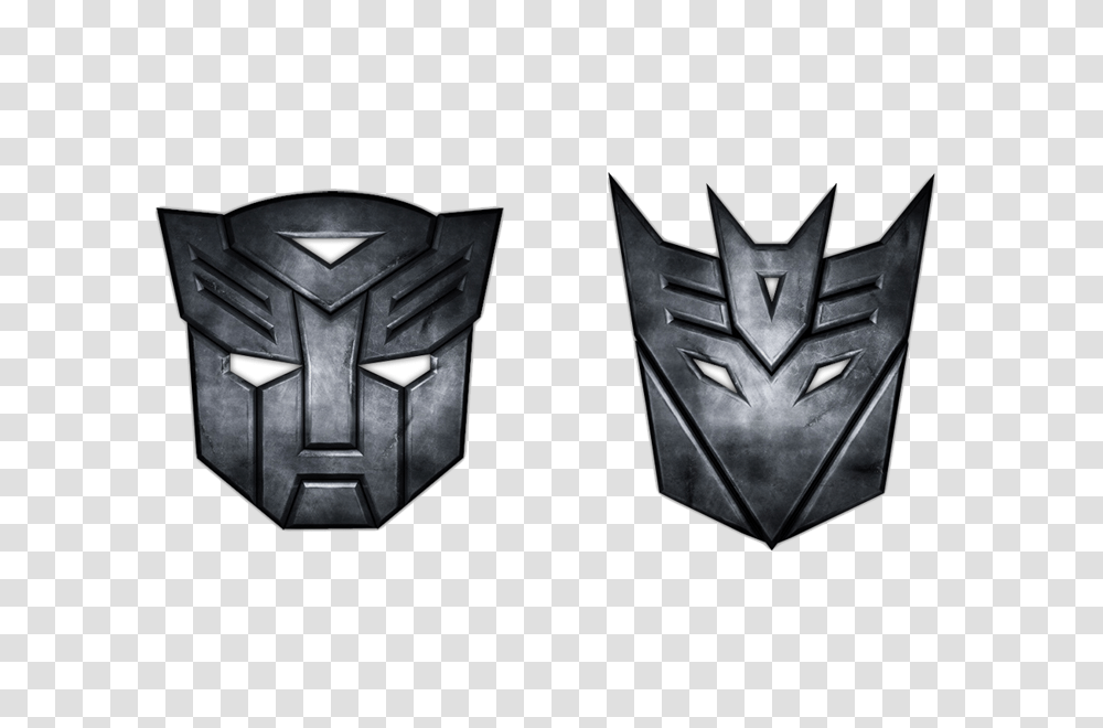 2 Transformers Logo Picture, Character, Emblem, Architecture Transparent Png