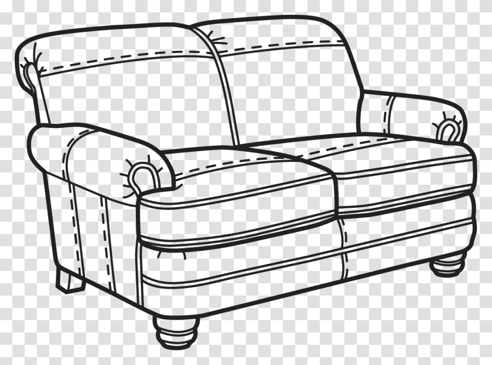 20 Clip Art Black And White Objects, Couch, Furniture, Cushion, Chair Transparent Png