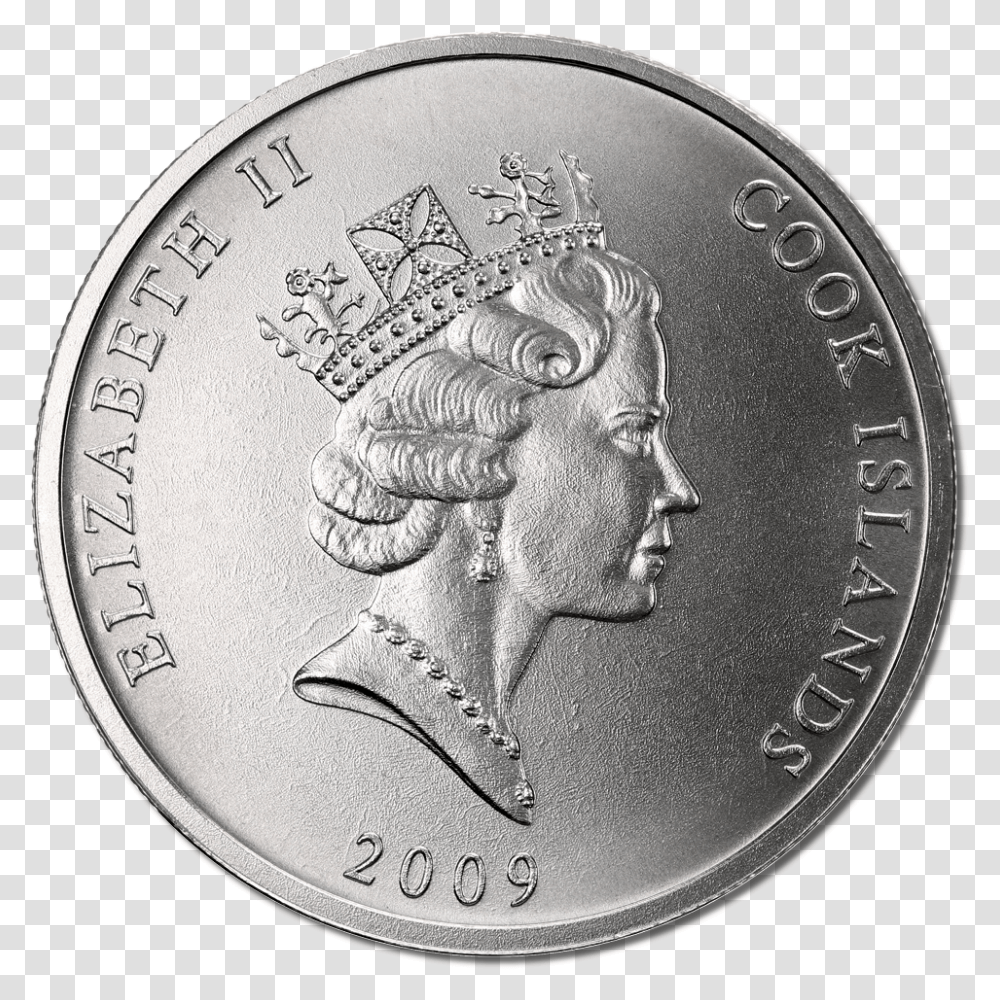 2009 1 Oz Cook Islands Platinum 01 1 Oz Silver 2009 Cook Islands, Nickel, Coin, Money Transparent Png