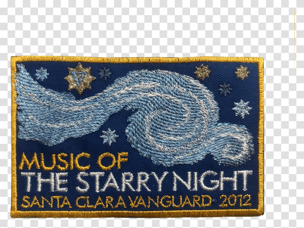2012 Music Of The Starry Night Show Patch Postage Stamp, Rug, Pattern, Embroidery Transparent Png