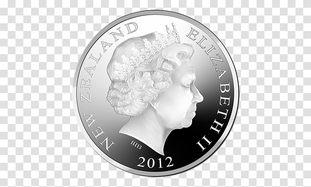 2012 Queen Elizabeth Ii Diamond Jubilee Silver Proof New Zealand Elizabeth Ii 2015, Money, Coin, Nickel Transparent Png