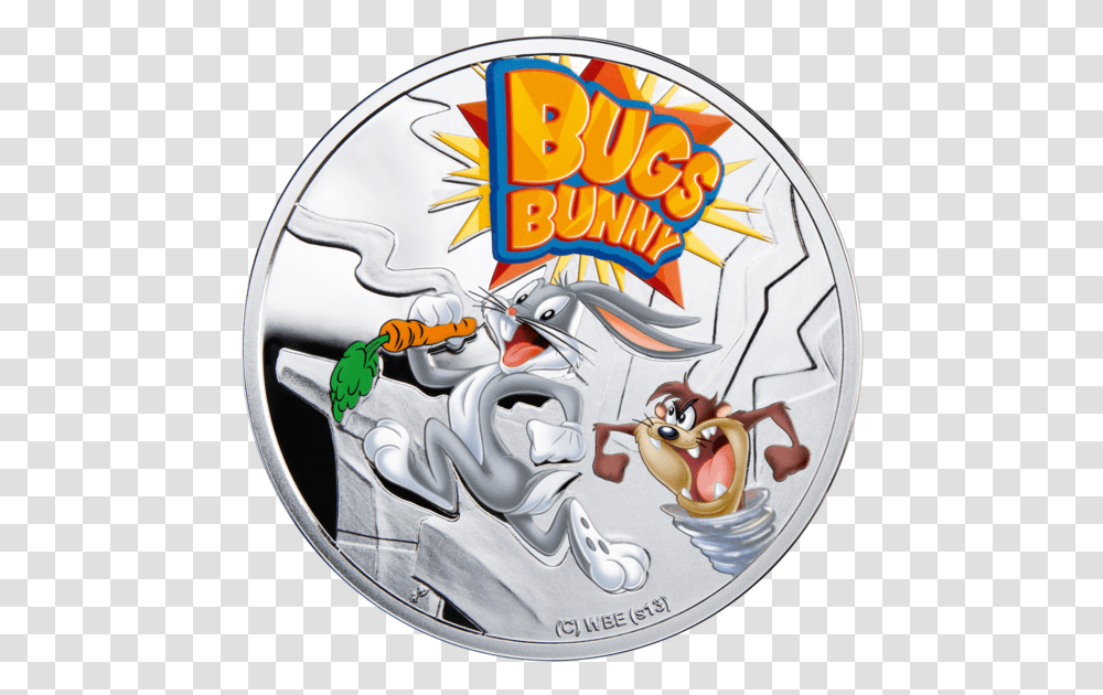 2013 Niue Cartoon Characters Bugs Bunny Silver Coin, Money, Helmet, Apparel Transparent Png