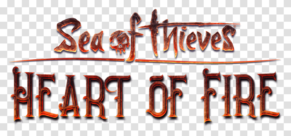 2013 Sea Of Thieves Wiki Sea Of Thieves Heart Of Fire Logo, Word, Text, Alphabet, Light Transparent Png