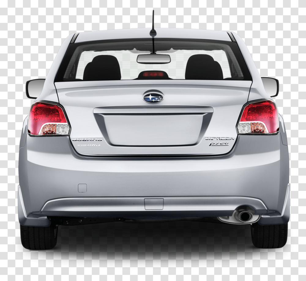 2013 Subaru Impreza Rear Clip Art Library Car Elevation, Vehicle, Transportation, Sedan, Bumper Transparent Png