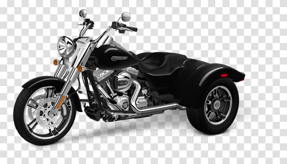 2015 Trike Freewheeler Harley Davidson Street, Motorcycle, Vehicle, Transportation, Machine Transparent Png