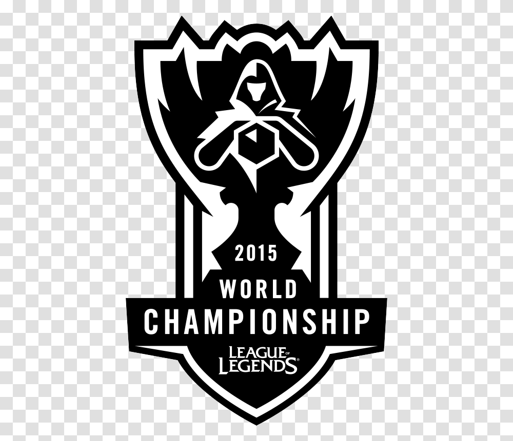 2015 Wcs Logo League Of Legends Worlds 2018 Logo, Poster, Advertisement, Stencil Transparent Png