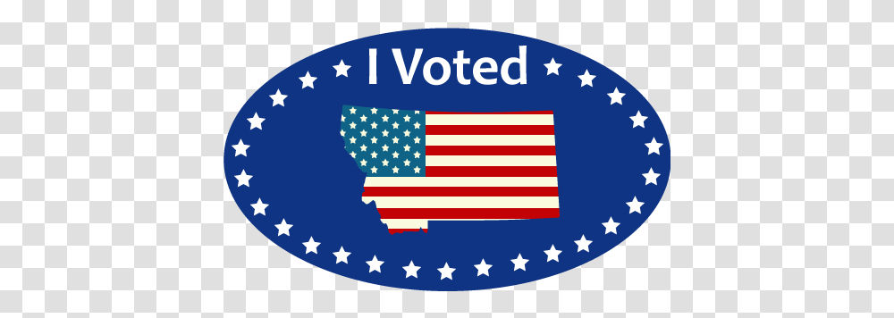 2016 Digital I Voted Voted Montana, Flag, American Flag Transparent Png