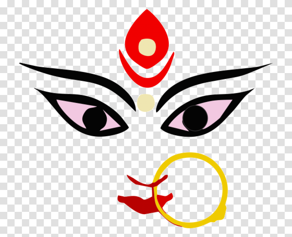 2016 Durga Maa Face, Mask Transparent Png