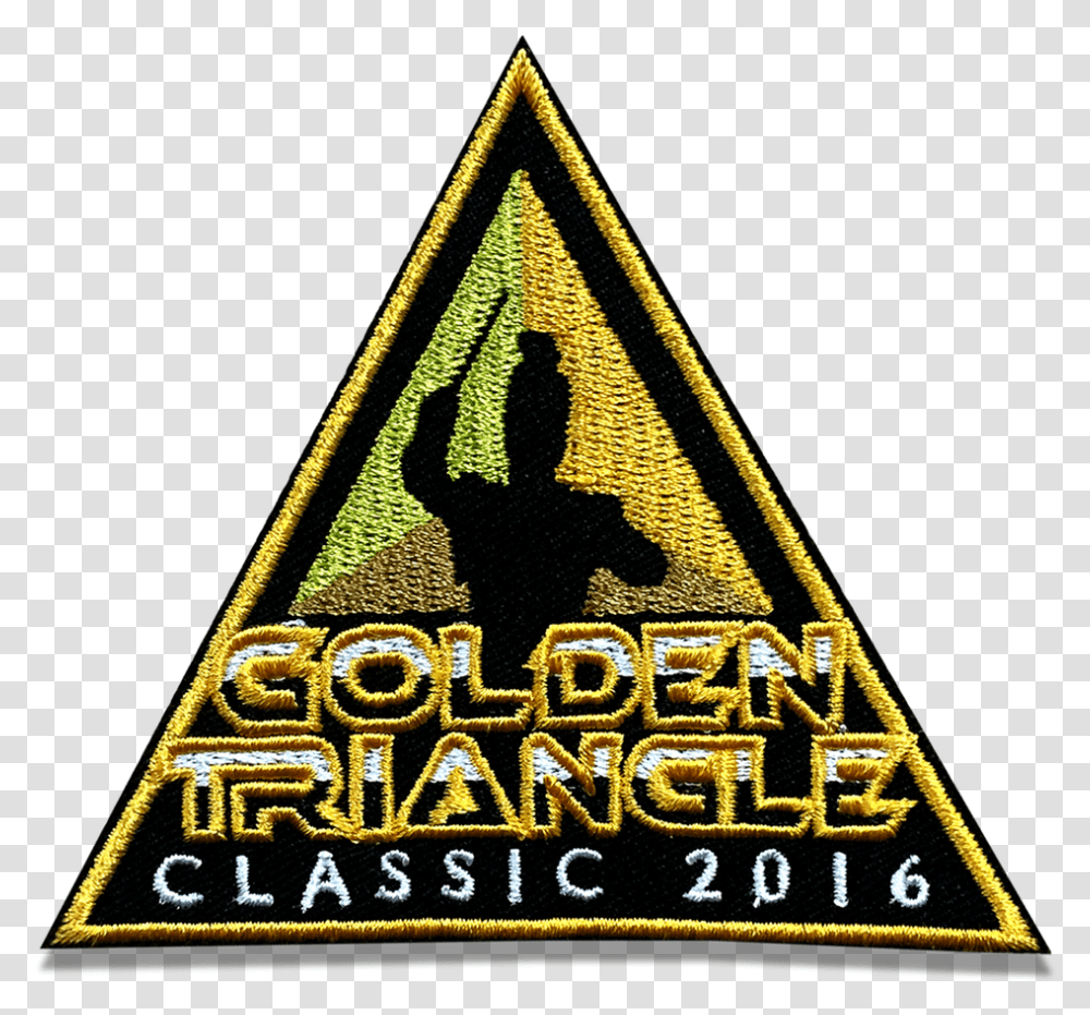 2016 Golden Triangle Marching Classic Event Patch Traffic Sign, Rug, Logo, Trademark Transparent Png