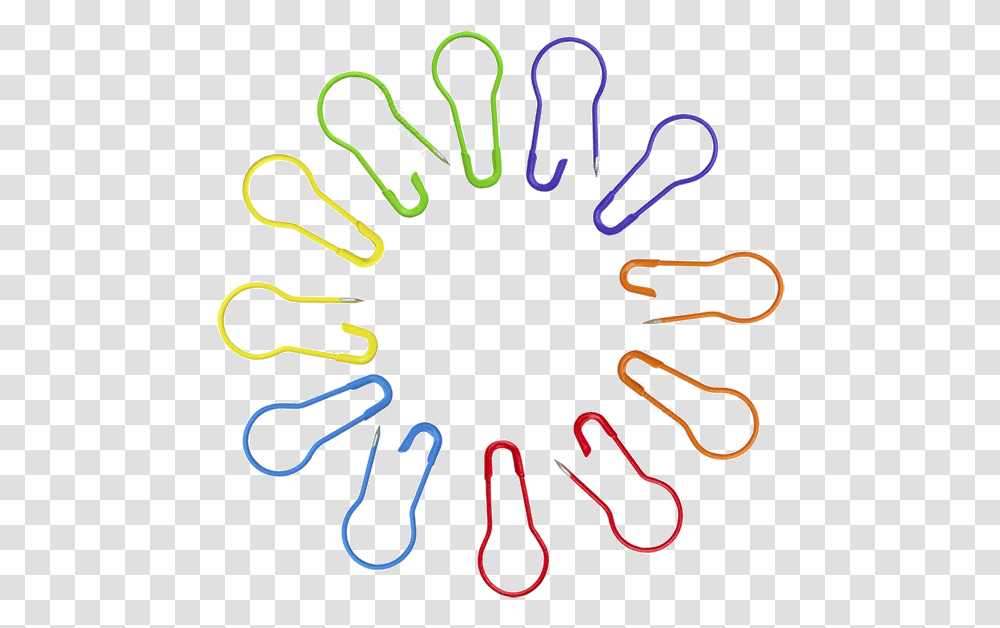 2016 Hisafetycolors Knitter's Safety Pins, Light, Hook, Dynamite Transparent Png