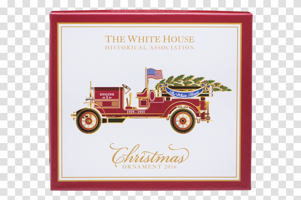 2016 Historical Association White House Ornaments, Truck, Vehicle, Transportation, Fire Truck Transparent Png
