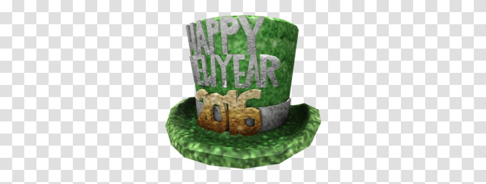 2016 New Years Hat Roblox 2016 New Years, Clothing, Apparel, Birthday Cake, Dessert Transparent Png