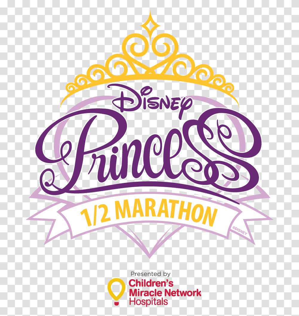 2016 Prn Logo Half Disney Princess Half Marathon Logo, Poster, Advertisement, Flyer, Paper Transparent Png