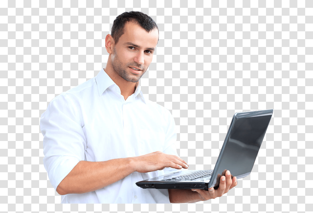 People003 Business People With Laptop, Pc, Computer, Electronics, Person Transparent Png