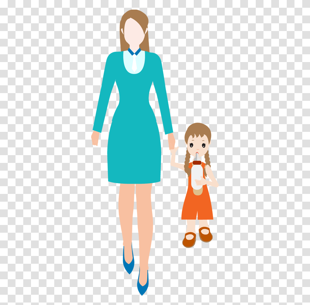 People Women And Children Clipart, Person, Human, Long Sleeve Transparent Png