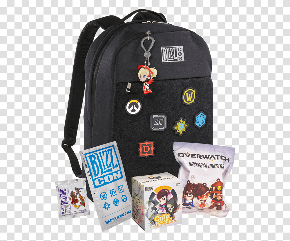 2017 Blizzcon Goodie Bag, Backpack, Book, Label Transparent Png