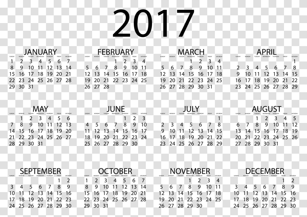2017 Calendar Print Online Calendar 2018, Gray, World Of Warcraft Transparent Png