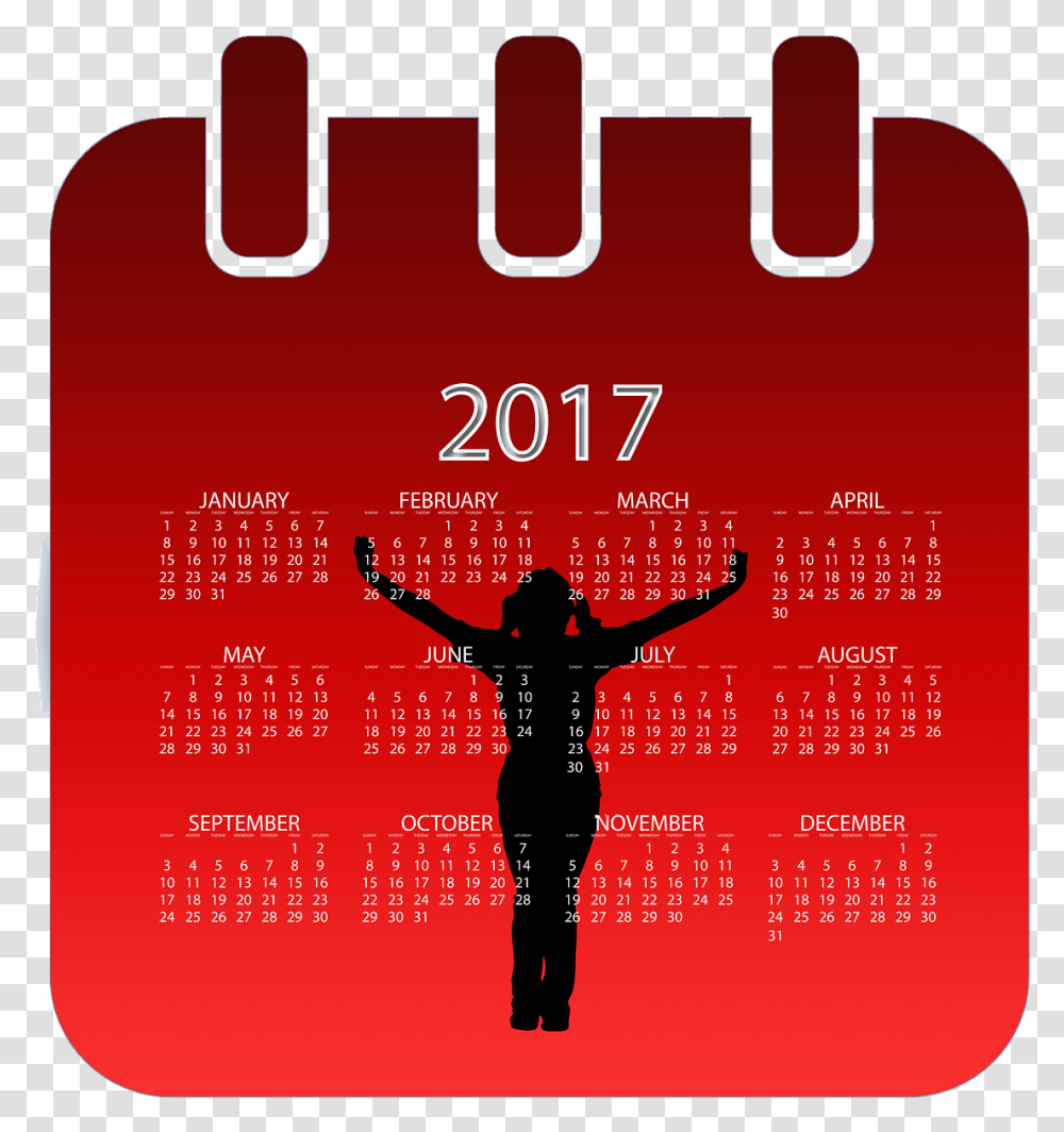 2017 Calendar Wallpaper For Desktop, Person, Human, Advertisement Transparent Png