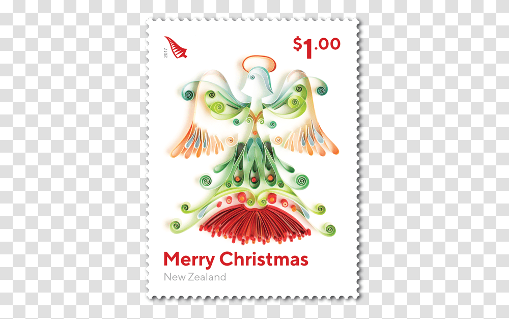 2017 Christmas Postage Stamps, Tree, Plant, Bird, Animal Transparent Png