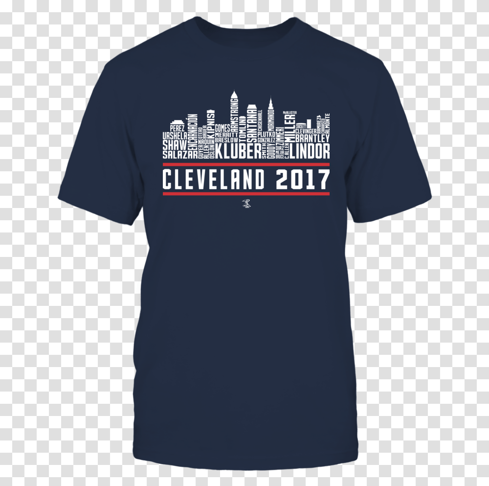2017 Cleveland Skyline Team Roster Front Picture Dallas Cowboys Skyline Shirt, Apparel, T-Shirt Transparent Png