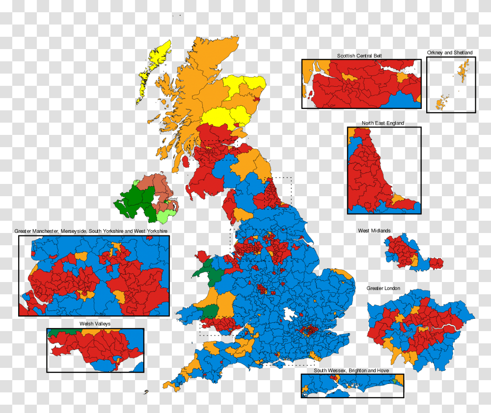 2017 General Election Map, Plot, Diagram, Atlas Transparent Png