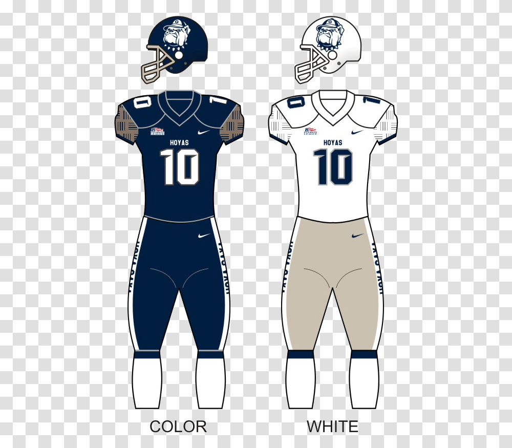 2017 Georgetown Hoyas Football Team Wikipedia Georgetown Football D1, Clothing, Apparel, Shirt, Jersey Transparent Png