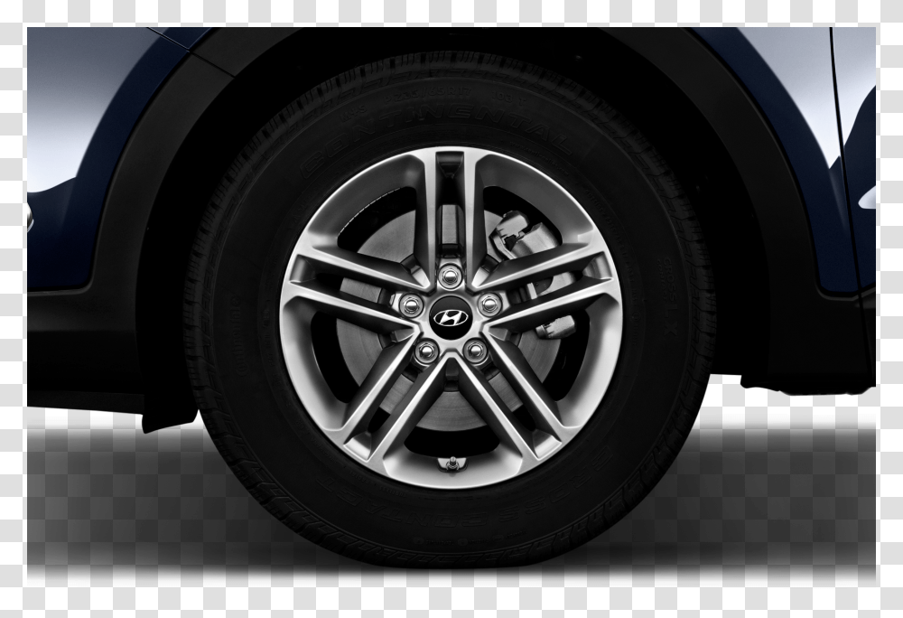 2017 Hyundai Santa Fe Wheel, Tire, Machine, Car Wheel, Alloy Wheel Transparent Png