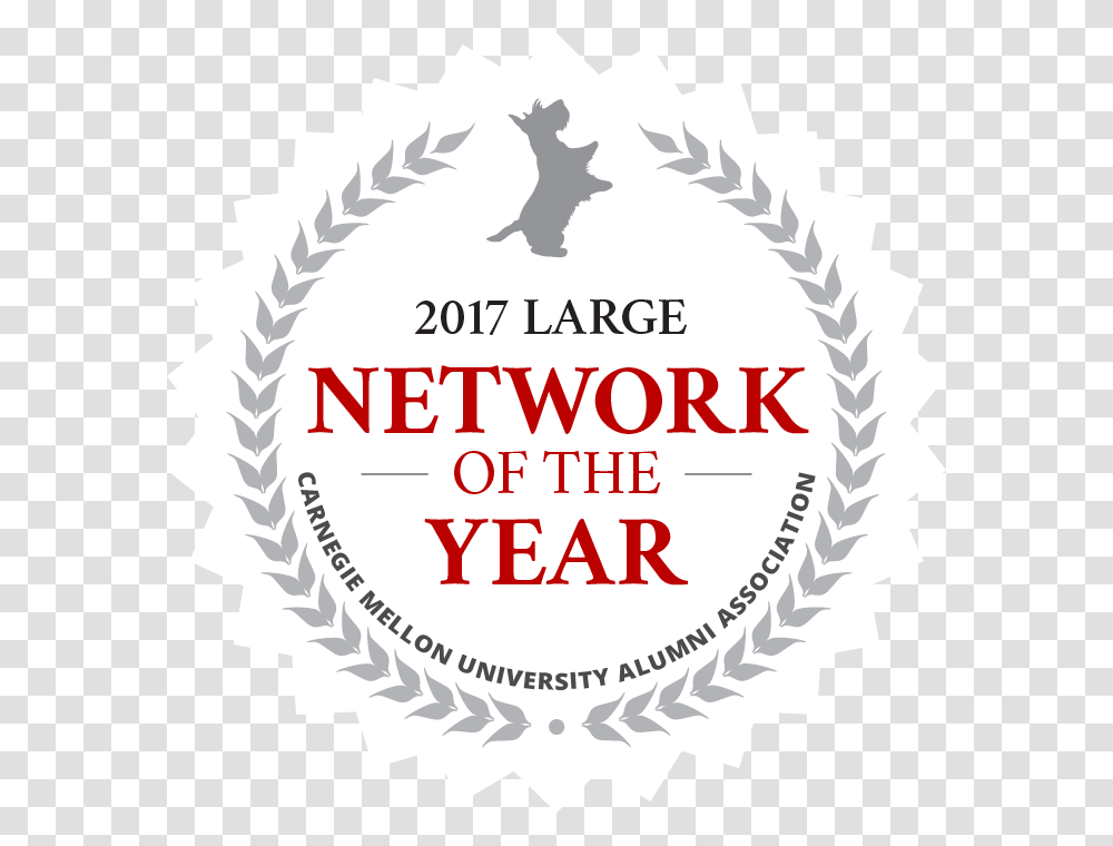 2017 Large Network Of The Year Badge Label, Sticker Transparent Png