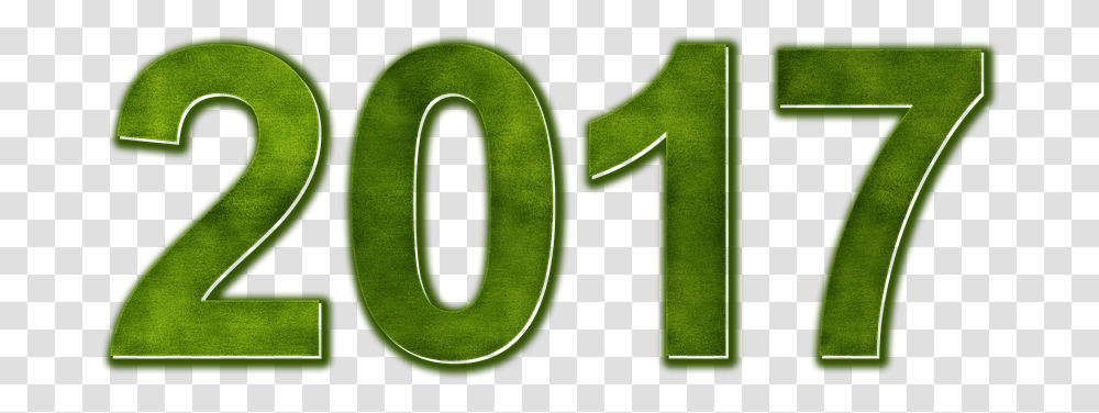 2017, Number, Green Transparent Png