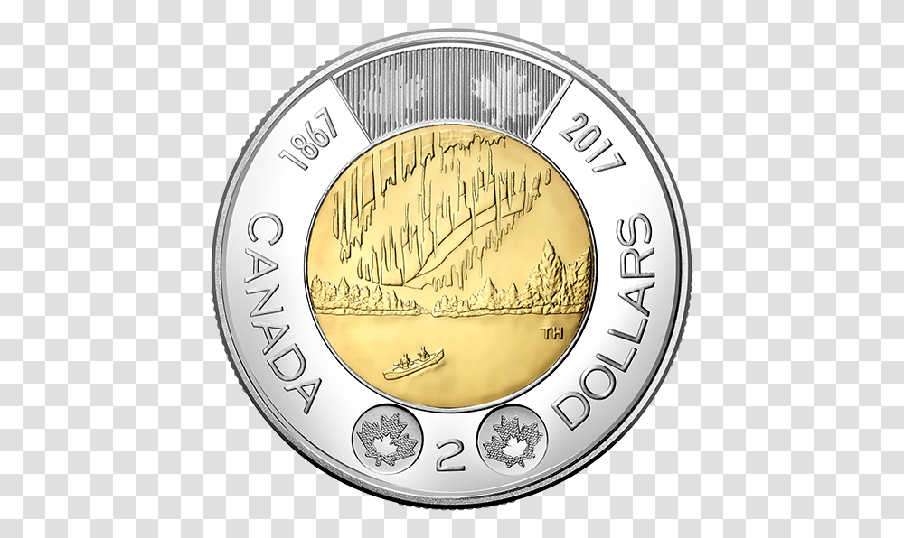 2017 Special Wrap Roll Collection Canada 2 Dollar Coin 2017, Nickel, Money, Clock Tower, Architecture Transparent Png