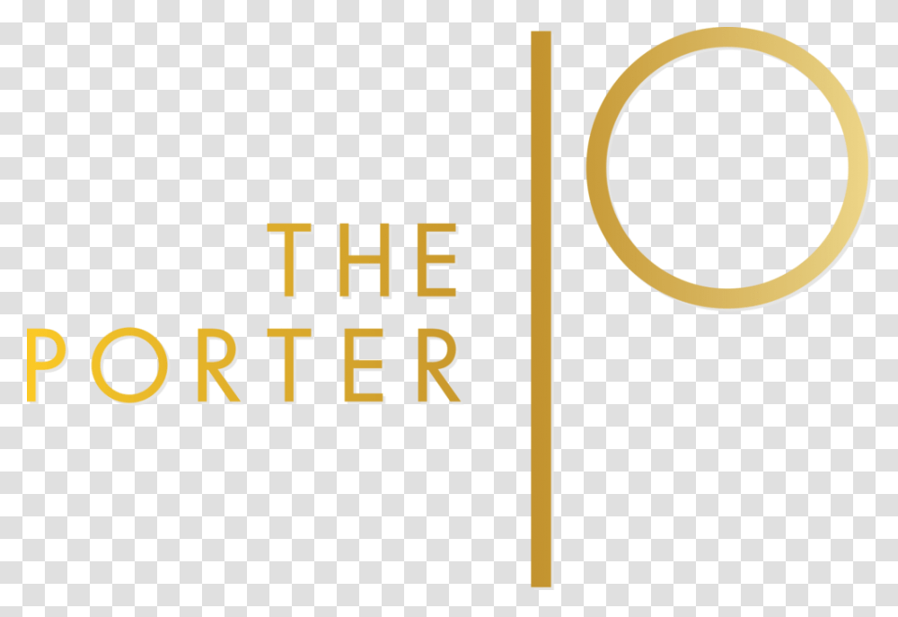 2017 The Porter Logo Gold Circle, Alphabet, Number Transparent Png