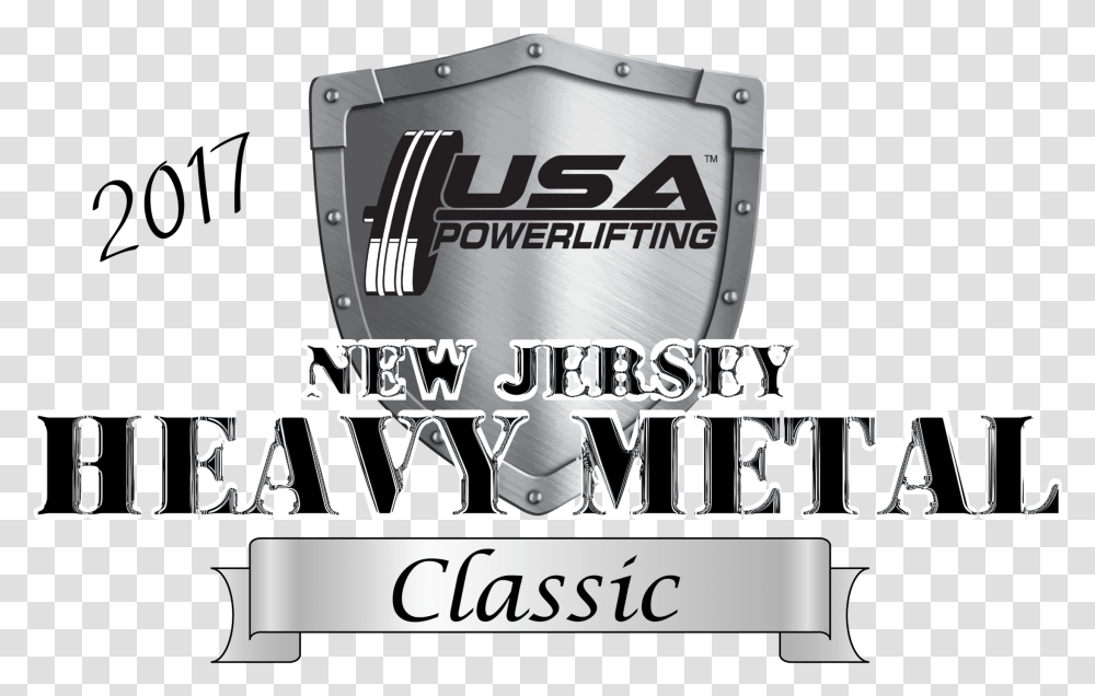 2017 Usa Powerlifting New Jersey Heavy Metal Classic Logo, Text, Word, Symbol, Advertisement Transparent Png
