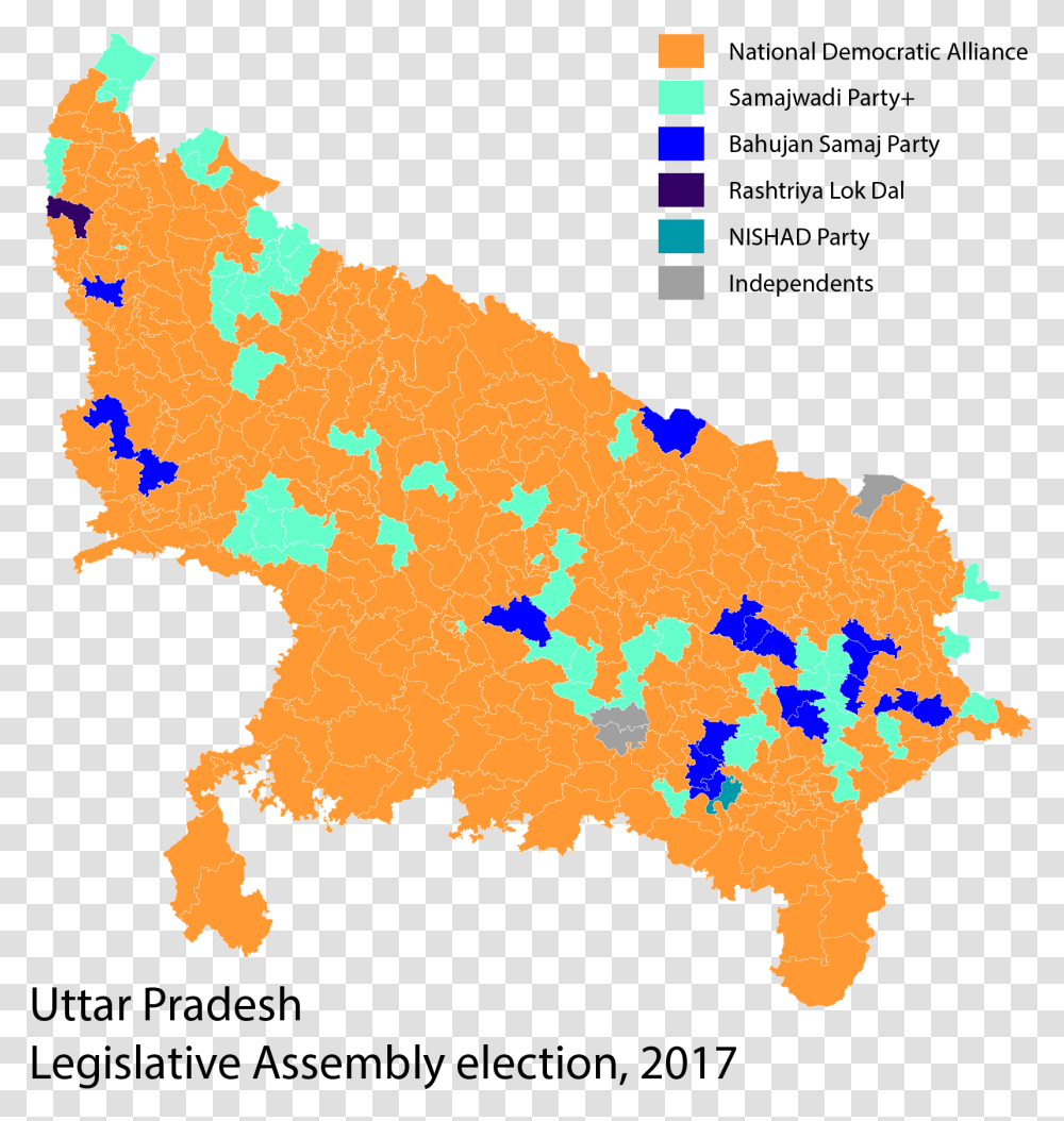 2017 Uttar Pradesh Election Result By Alliance Violence Against Women Infographics, Map, Diagram, Atlas, Plot Transparent Png