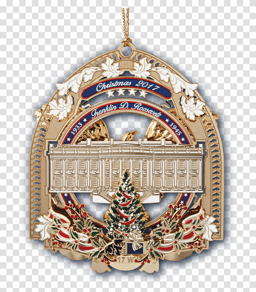 2017 White House Christmas Ornament Back White House Ornaments, Tree, Plant, Christmas Tree Transparent Png