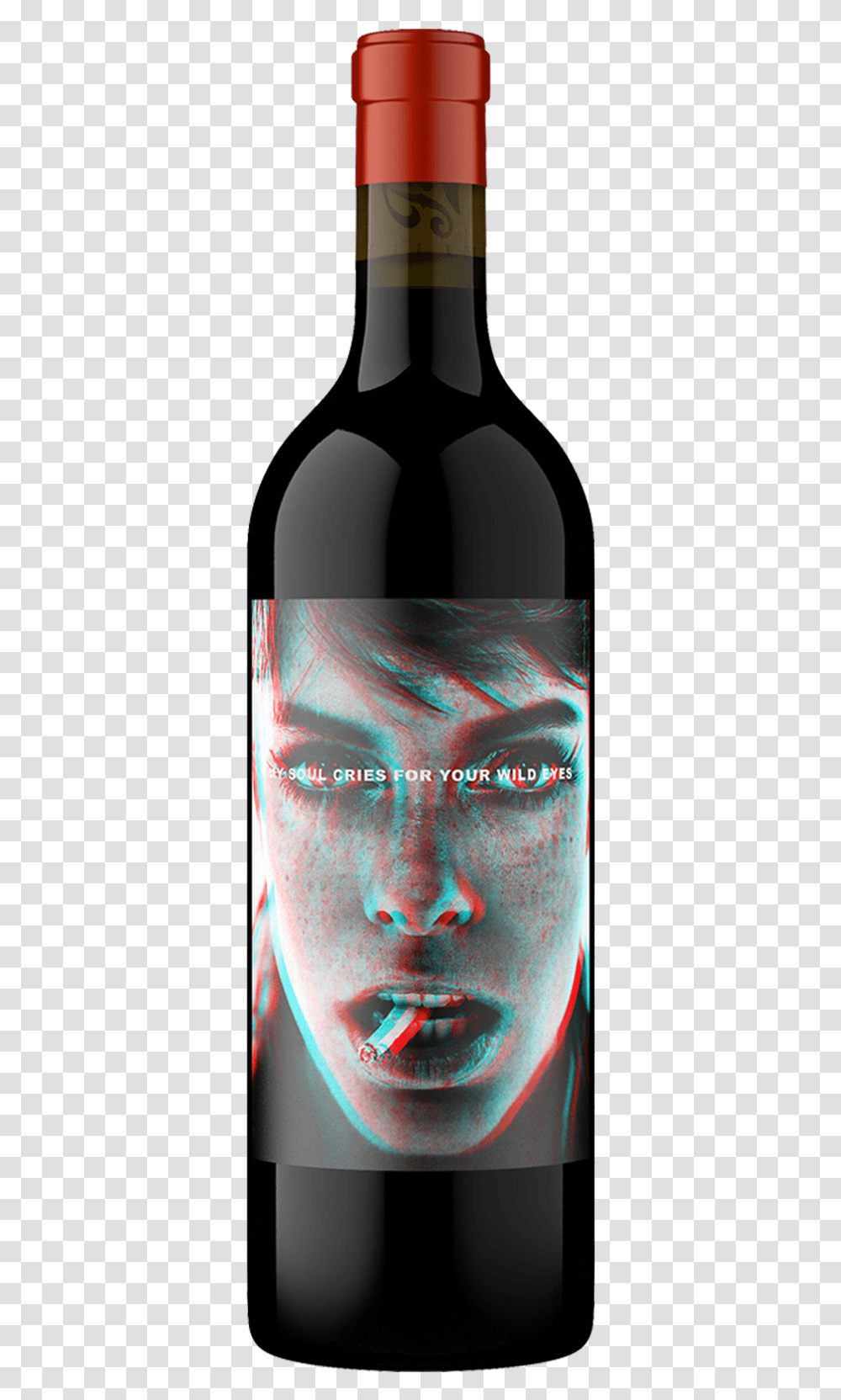 2017 Wild Eyes Red Wine Napa Valley Glass Bottle, Alcohol, Beverage, Drink, Person Transparent Png