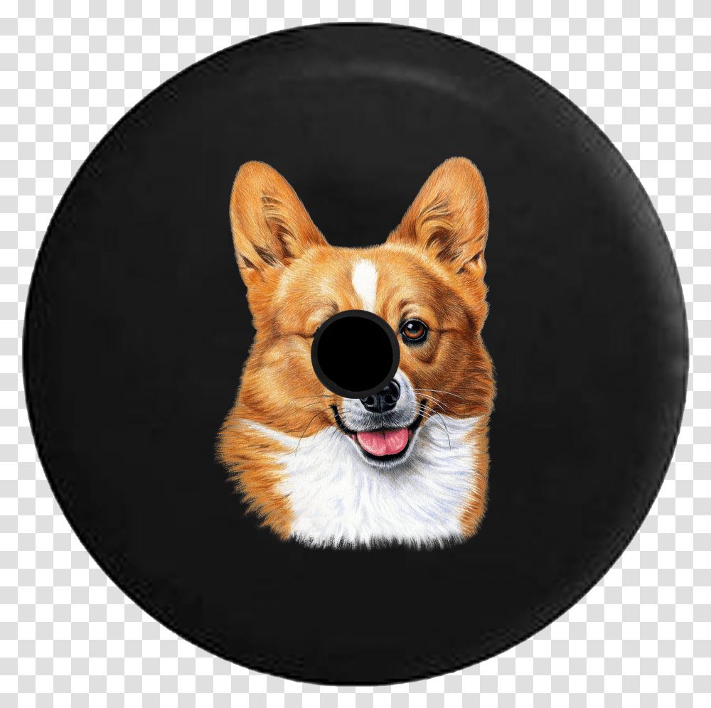 2018 2019 Wrangler Jl Backup Camera Smoke Corgi Jeep Tire Cover, Dog, Pet, Canine, Animal Transparent Png