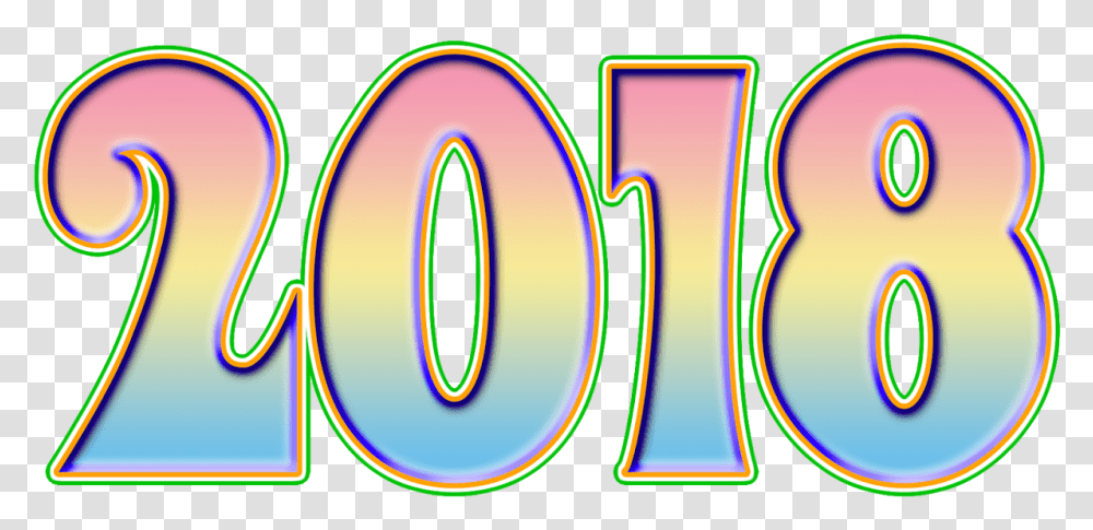 2018 3d Hd Image Graphic Design, Number, Purple Transparent Png
