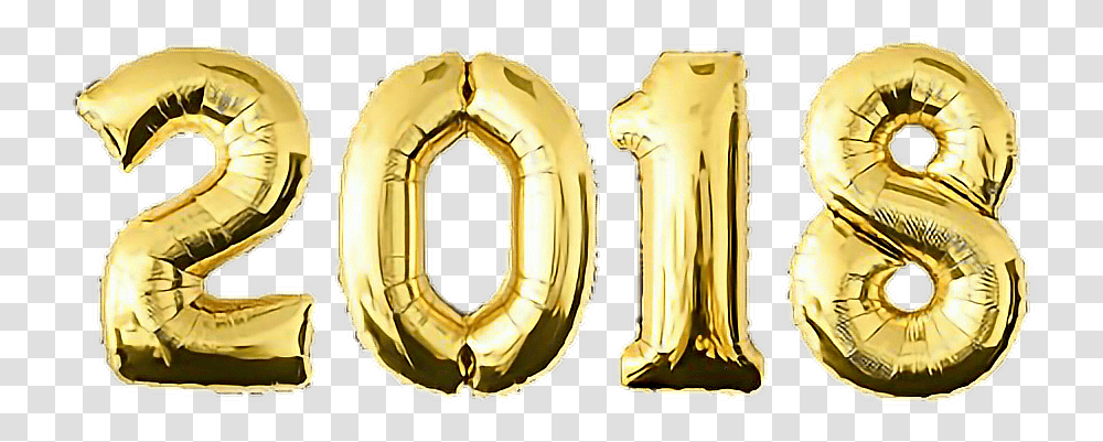 2018 Balloons, Gold, Alphabet, Label Transparent Png