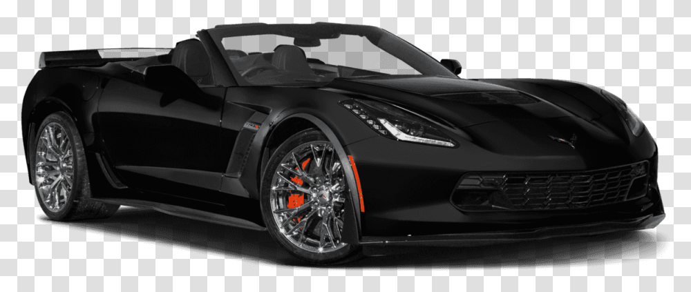 2018 Black Corvette Convertible, Car, Vehicle, Transportation, Automobile Transparent Png
