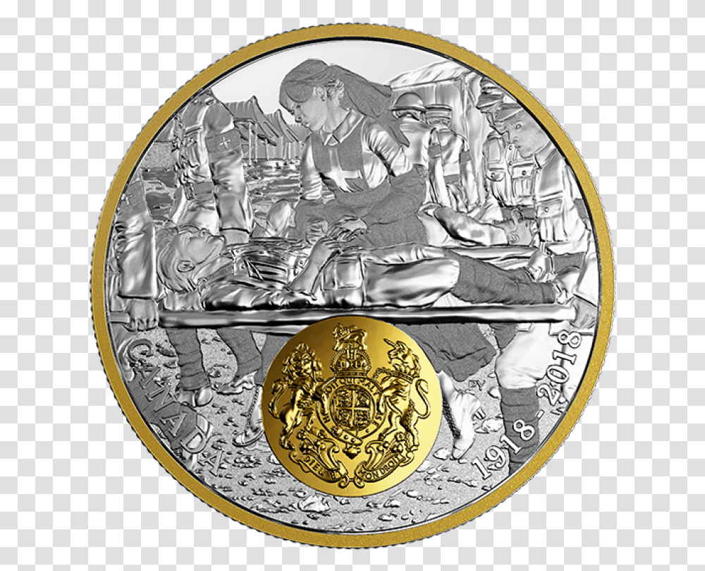 2018 Canadian 20 First World War Allies Cash, Coin, Money, Person, Human Transparent Png