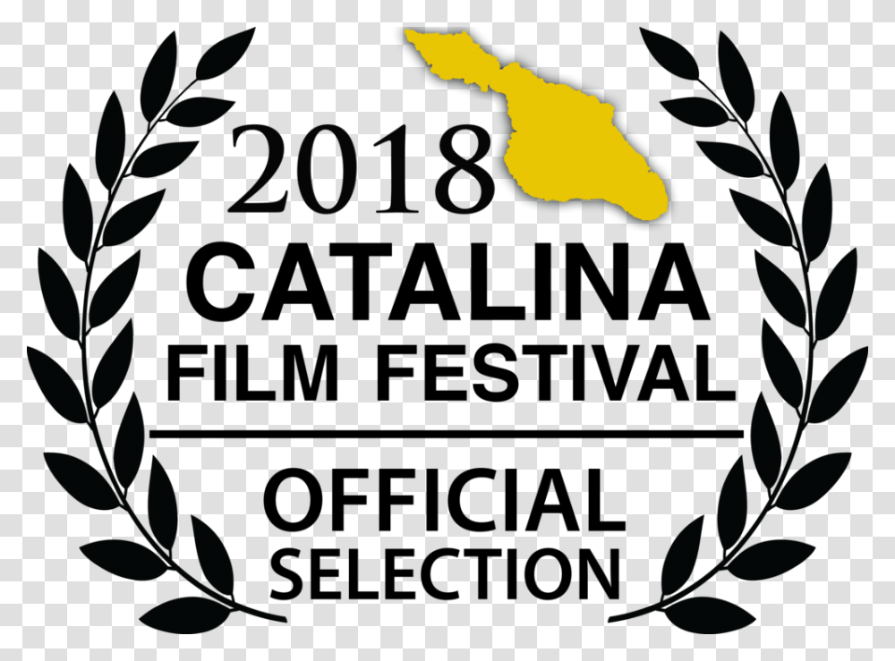2018 Cff Laurel Transp Blk Gold Catalina Film Festival Laurels, Outdoors, Animal, Coast Transparent Png